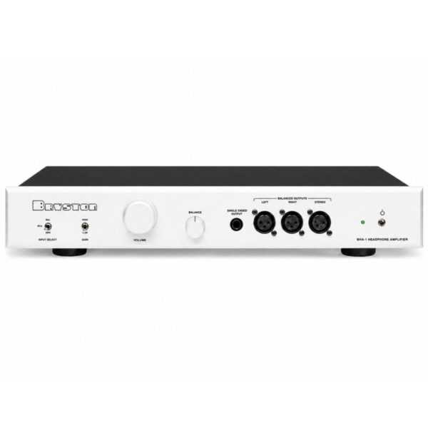 Bryston BHA-1 Headphone Amplifier bijelo pojačalo za slušalice s balansiranim XLR izlazima i diskretnim Class-A sklopovljem.