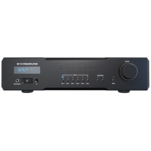 Bryston BP-19 Preamplifier crno pretpojačalo s potpuno balansiranim dizajnom i diskretnim operacijskim pojačalima za high-end audio sustave.
