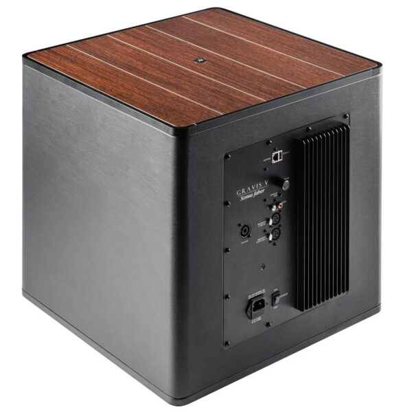 Sonus faber - Gravis V subwoofer wenge HG back side Sonus faber - Gravis V subwoofer wenge HG back side