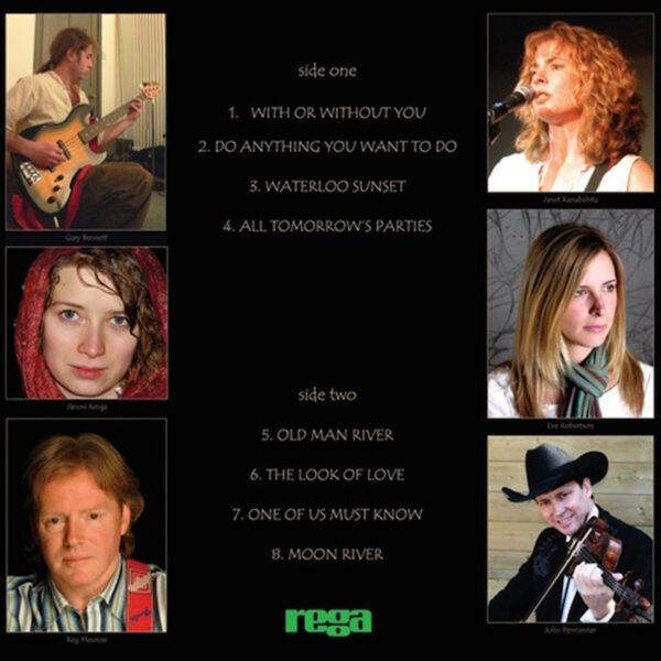 Rega Label - A Band in the River LP - back side Rega Label - A Band in the River LP - back side