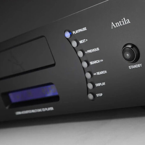Leema Acoustics Antila IIS Eco crni CD player prednja ploča i komande - Audio Dream