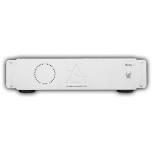Leema Acoustics Hydra II srebrno pojačalo snage u punom profilu - Audio Dream