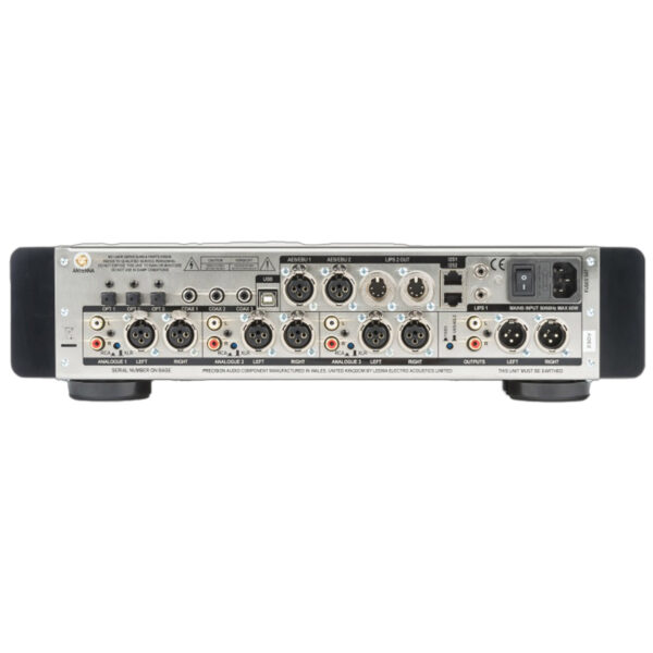 Stražnja ploča Leema Acoustics Libra DAC-a s XLR RCA USB i I2S ulazima - Audio Dream
