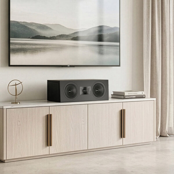 Indiana Line Lira 7 Black centralni zvučnik | Audio Dream Indiana Line Lira 7 Black centralni zvučnik za kućno kino s 2-sistemskom arhitekturom i visokom osjetljivošću od 92 dB.